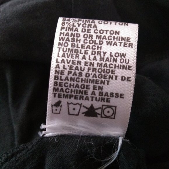 Standard James Perse black cotton mini dress  size 1 - Picture 10 of 10